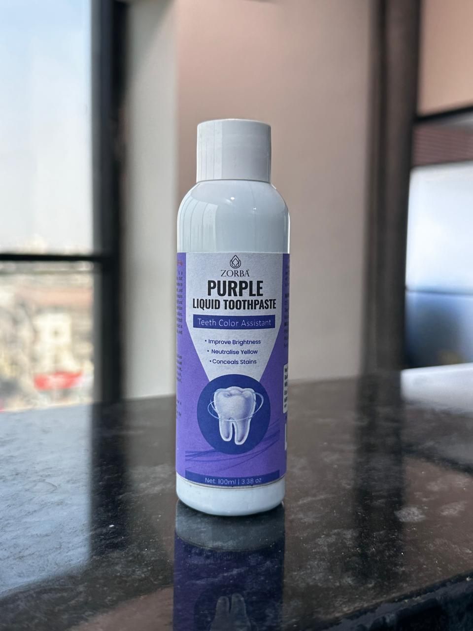 ZORBA Purple Liquid Toothpaste 200ml Pack of 2